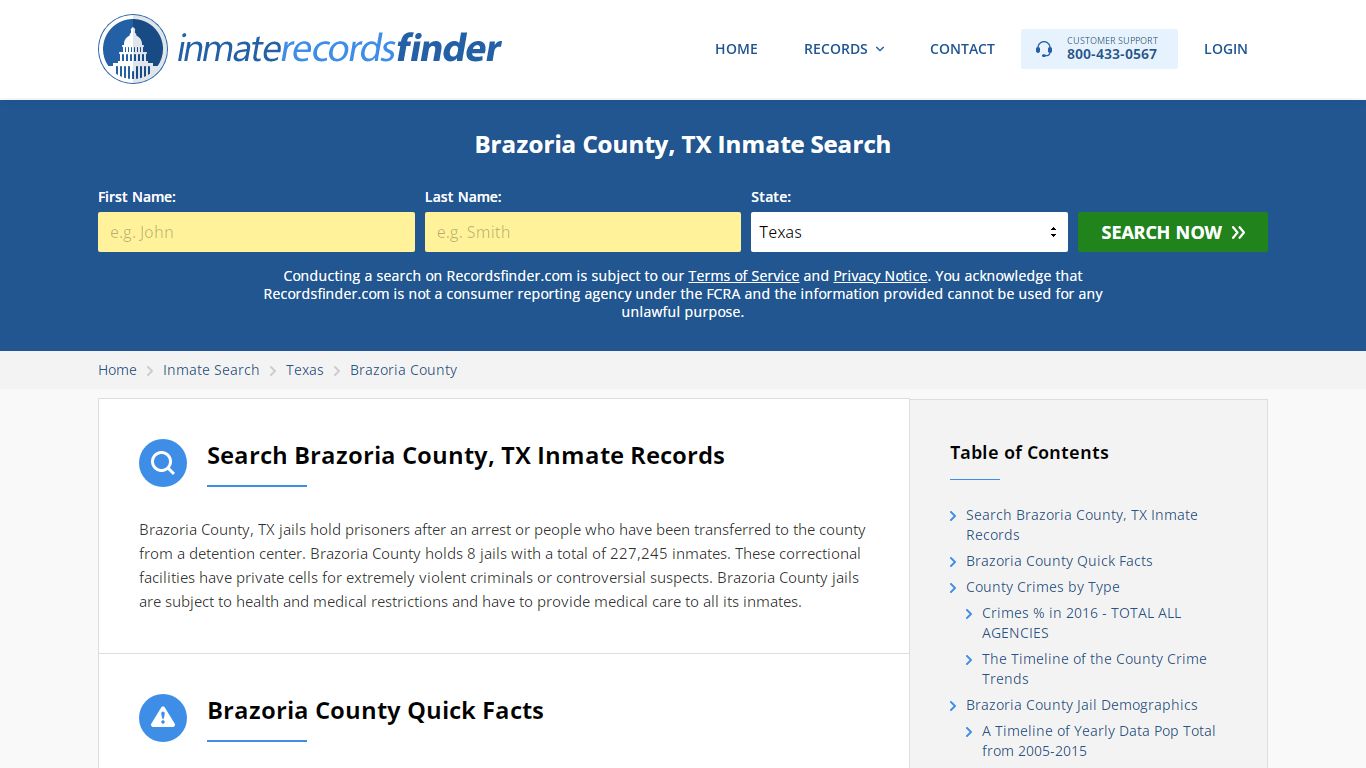 Brazoria County, TX Inmate Lookup & Jail Records Online